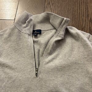 Gray Quarter-Zip Sweater
